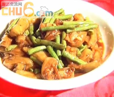 豇豆炒茄条