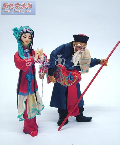 面塑，系列作品＂梨园春色＂．＂苏三起界＂.jpg