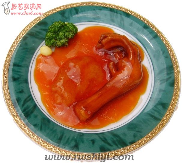 [鲍汁鱼肚扣鹅掌]