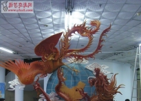 老题材 ---龙凤泡末雕--有一定的新意
