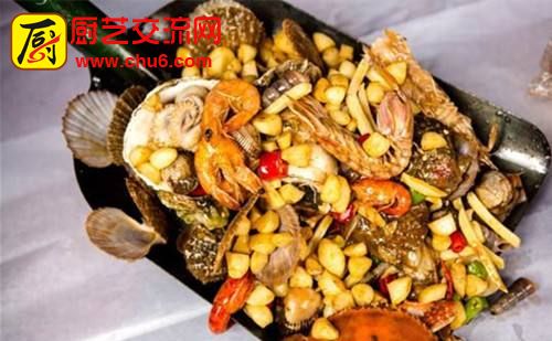 铁锨手抓海鲜配方技术做法