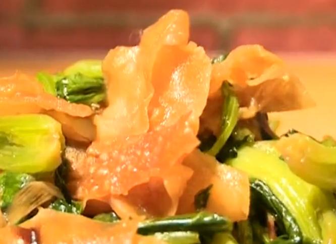 酱爆菠菜炒排叉