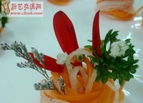 最新插花法，菜肴围边，盘饰