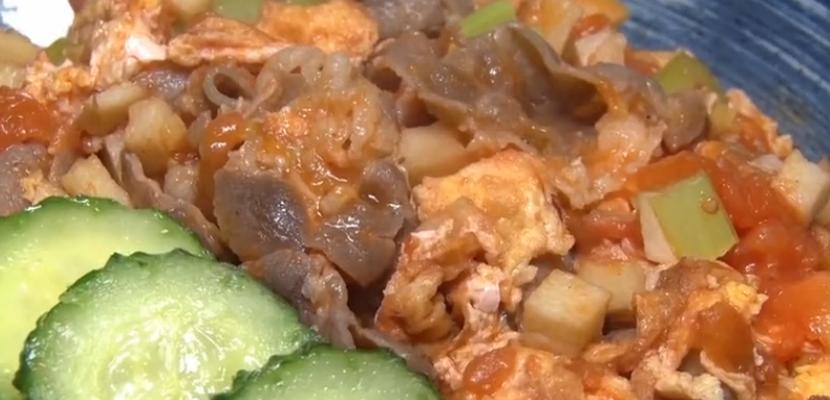 番茄肥牛煎蛋饭
