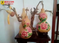 葫芦上搞 手绘和雕刻